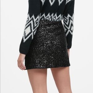 Banana Republic Blue Sequin Skirt